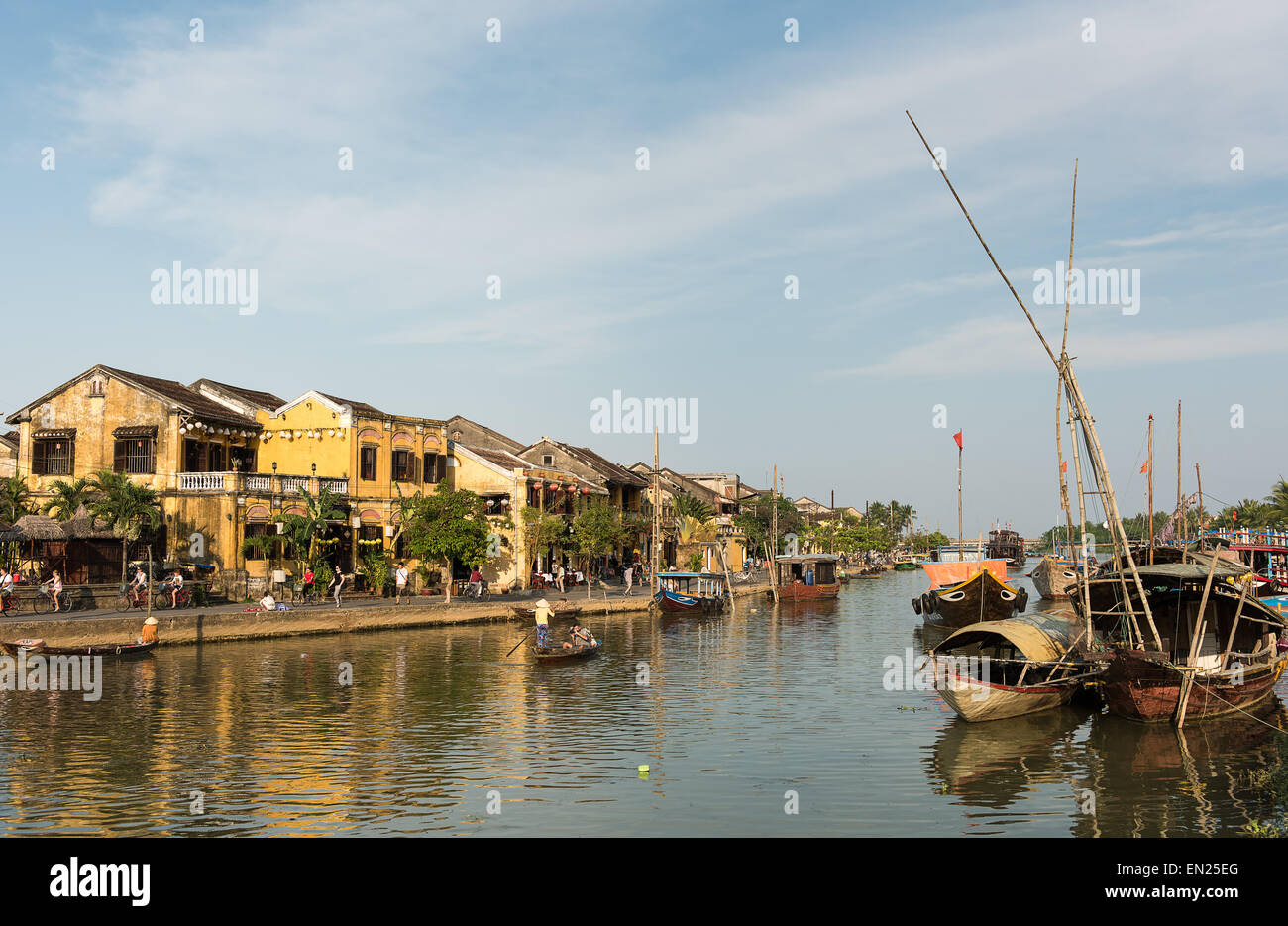 Du front de mer historique de Hoi An Banque D'Images