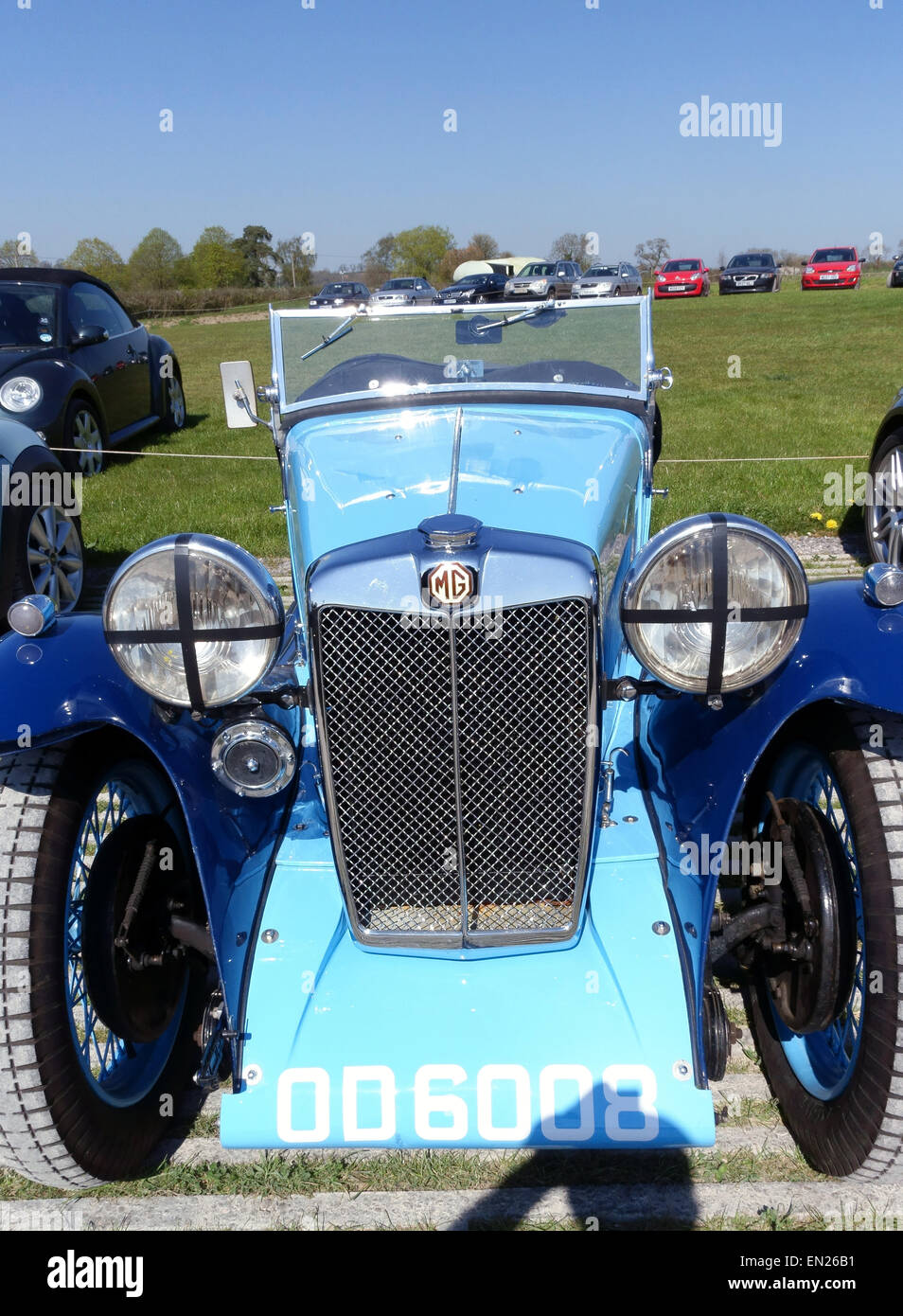 Vintage MG Voiture de sport, Somerset, Angleterre Banque D'Images