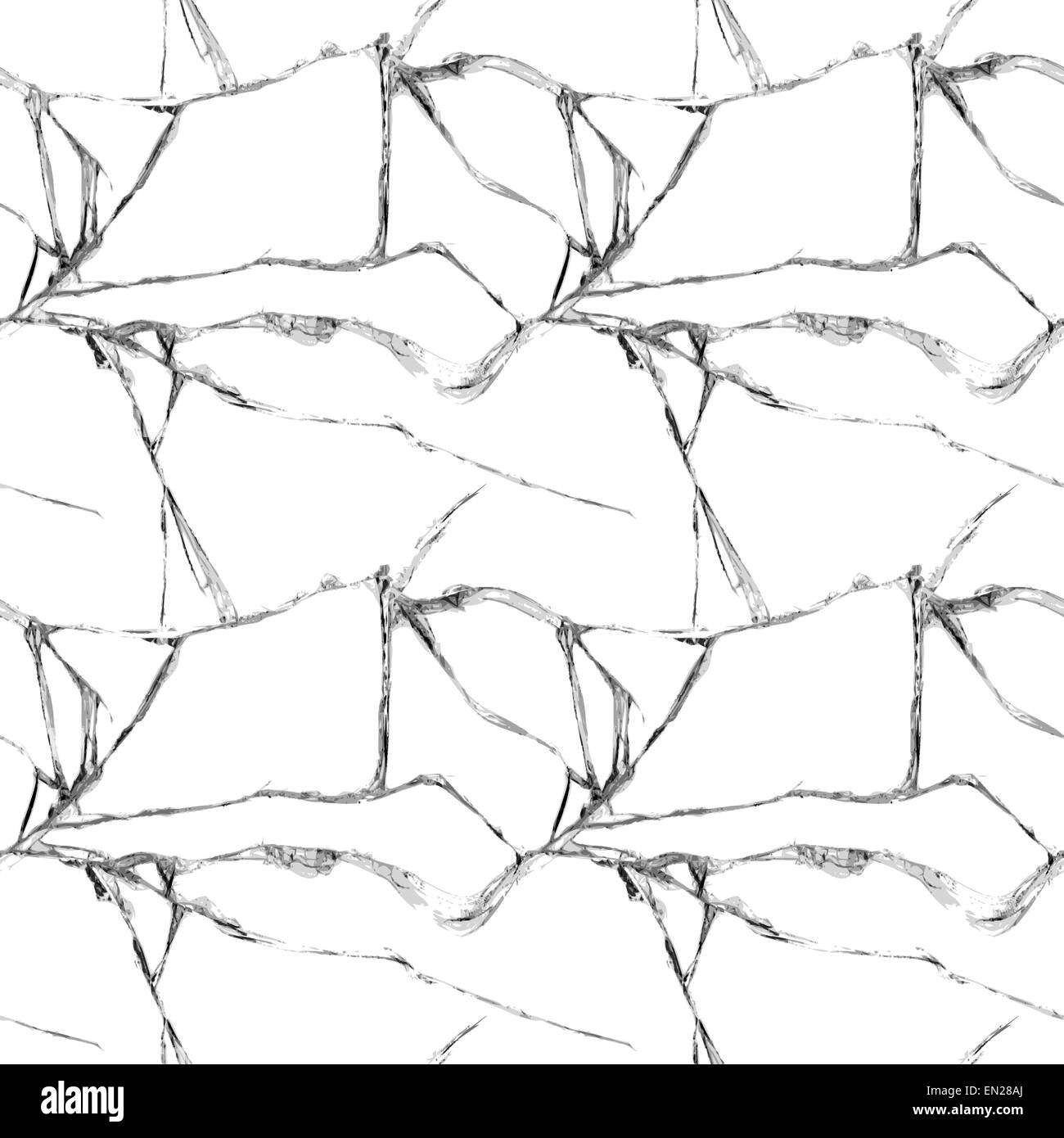 Verre brisé réaliste tendance transparente Banque D'Images