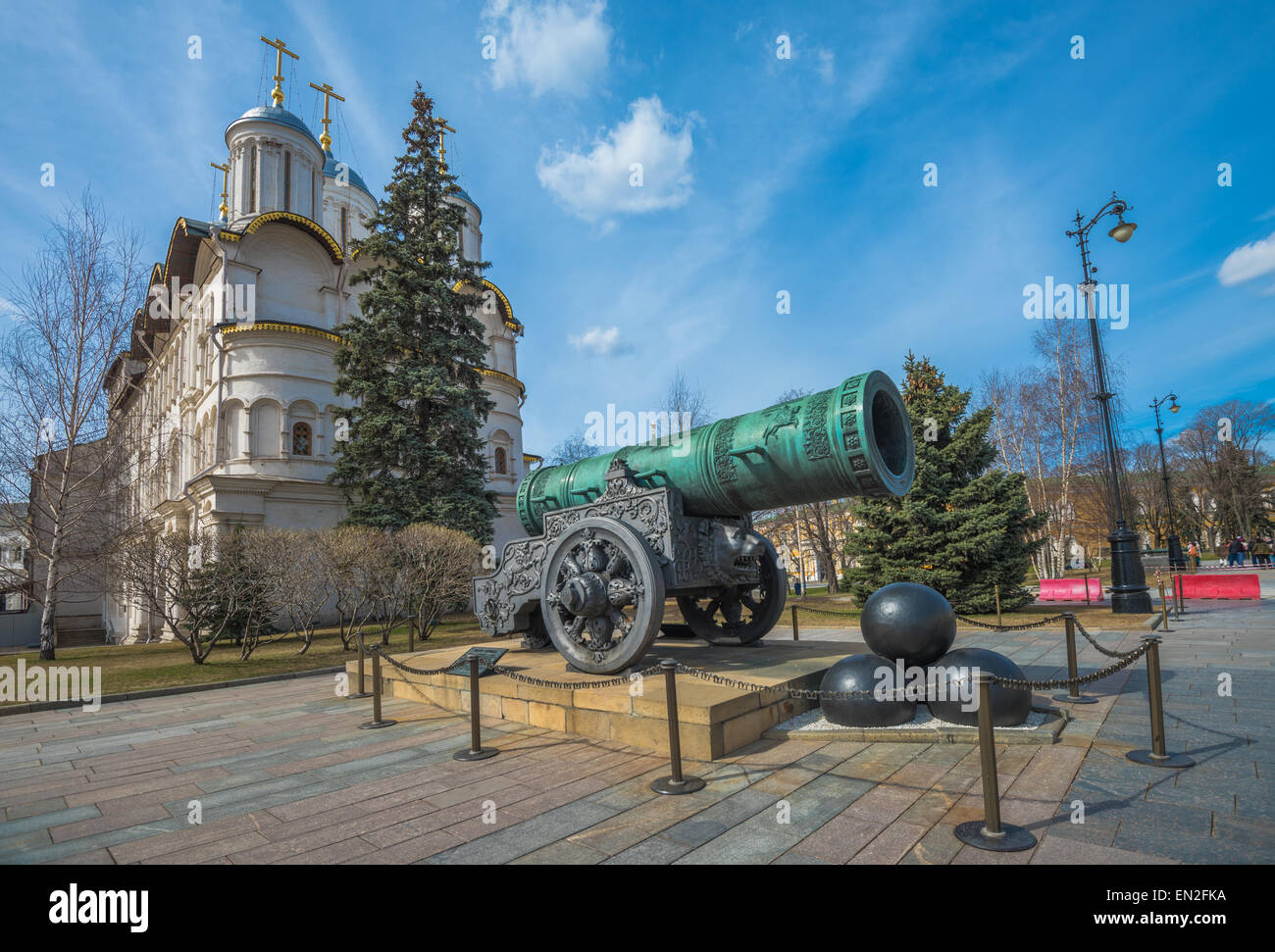 Tsar ou Roi Cannon à Moscou Kremlin, Russie Banque D'Images