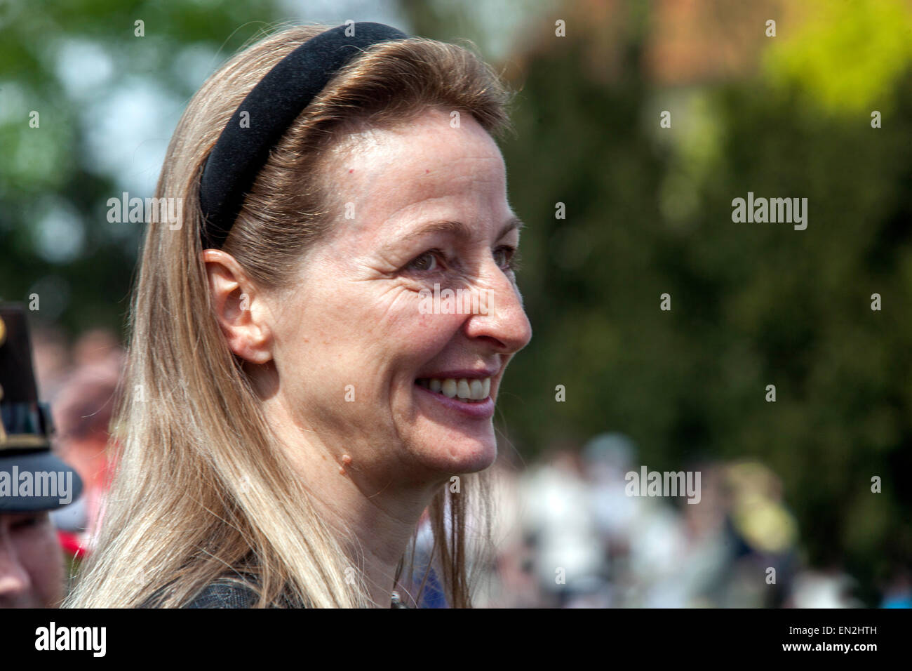 Gabriela von Habsburg-Lothringen durin pour visiter Brandys nad Laben, République Tchèque Banque D'Images