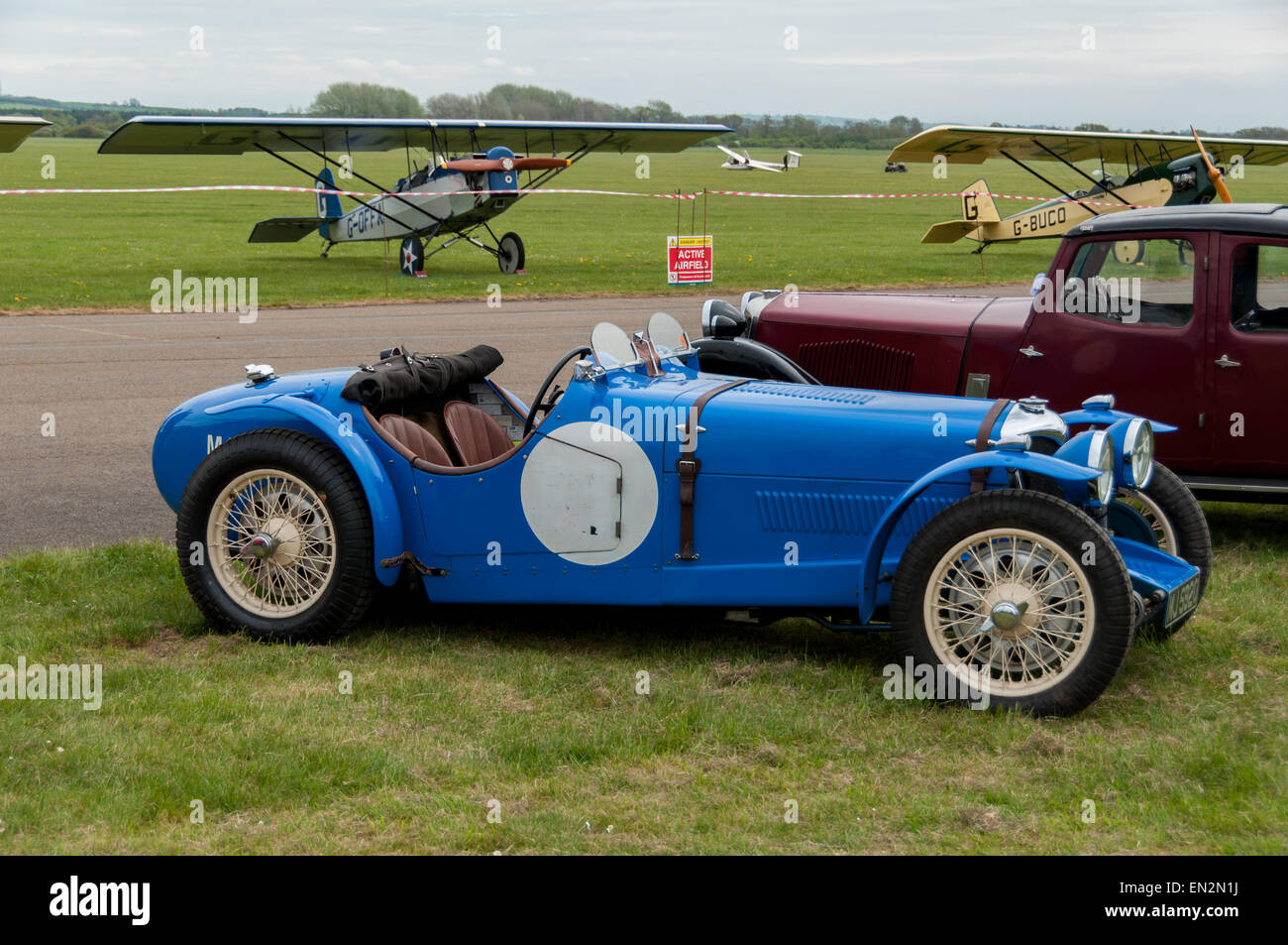 Falcon 496 Riley (1935) spécial vintage sport car à la 5e brunch du dimanche Scramble à Bicester Oxfordshire, Angleterre, du patrimoine Banque D'Images