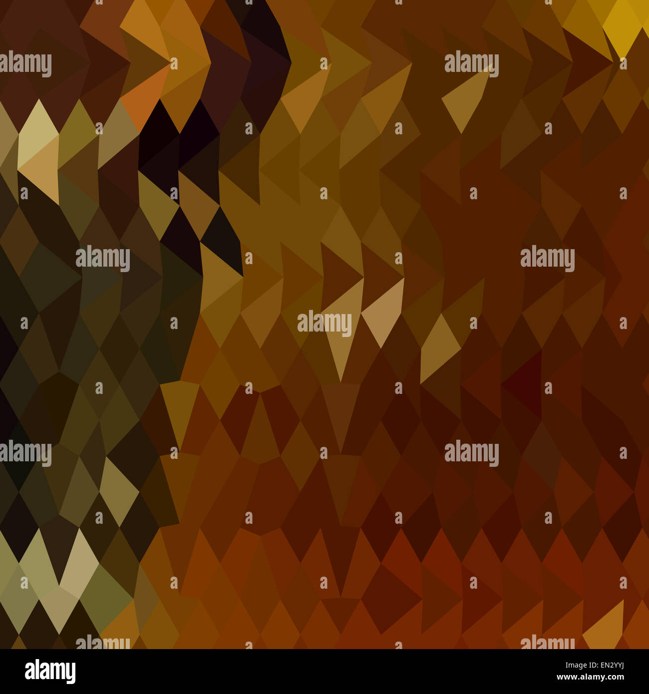 Illustration de style polygone faible auburn abstract background. Banque D'Images