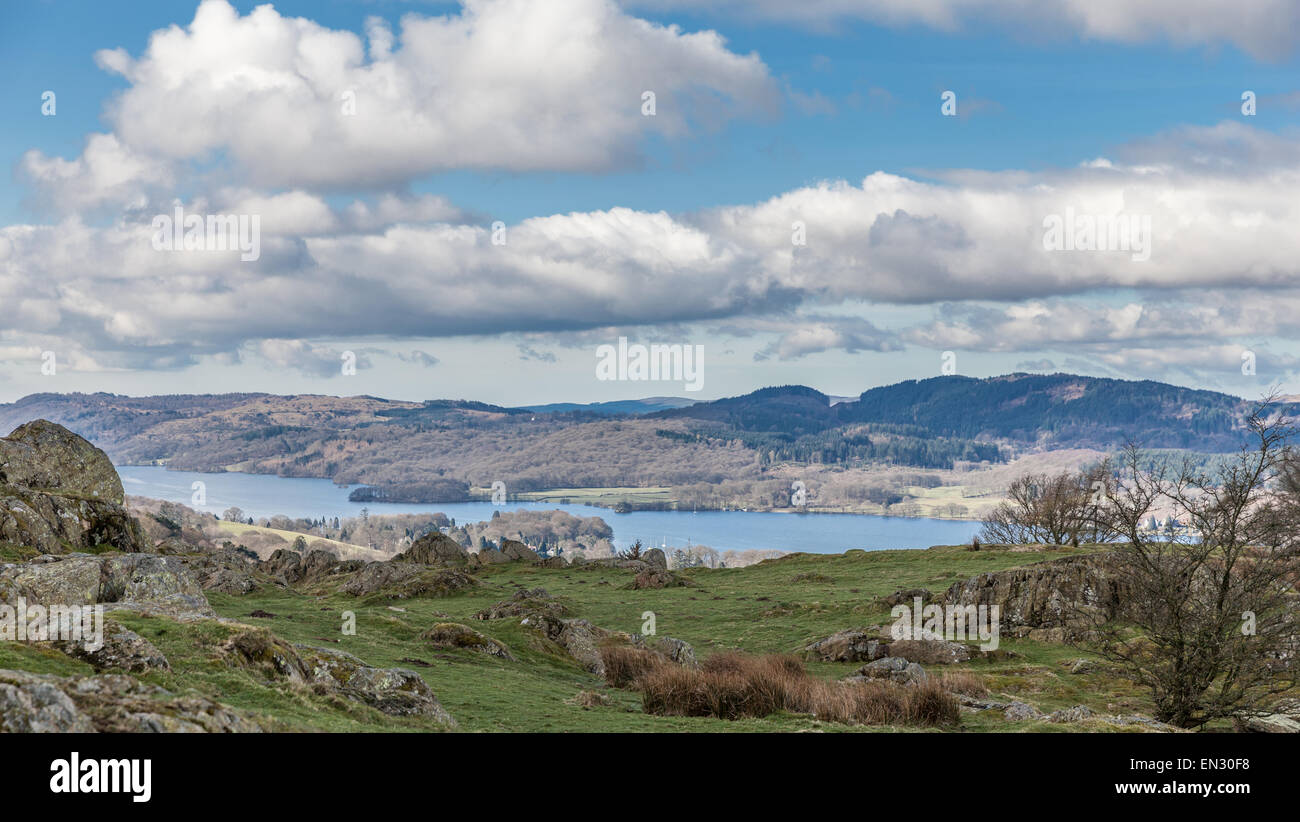 Vue sur le lake district Banque D'Images