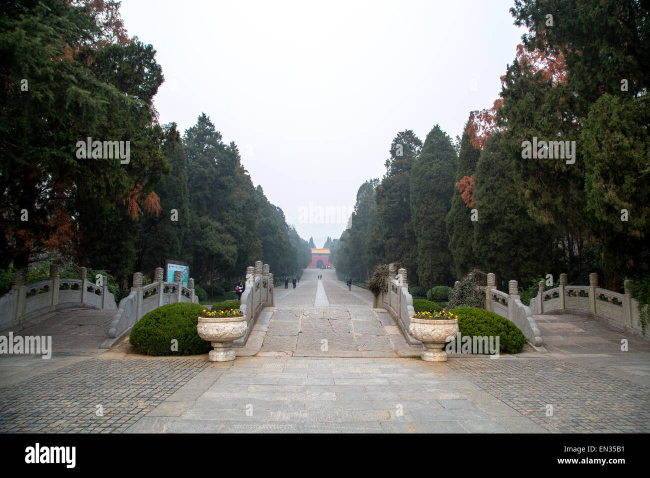 Ming Xiaoling Mausoleum Banque D'Images