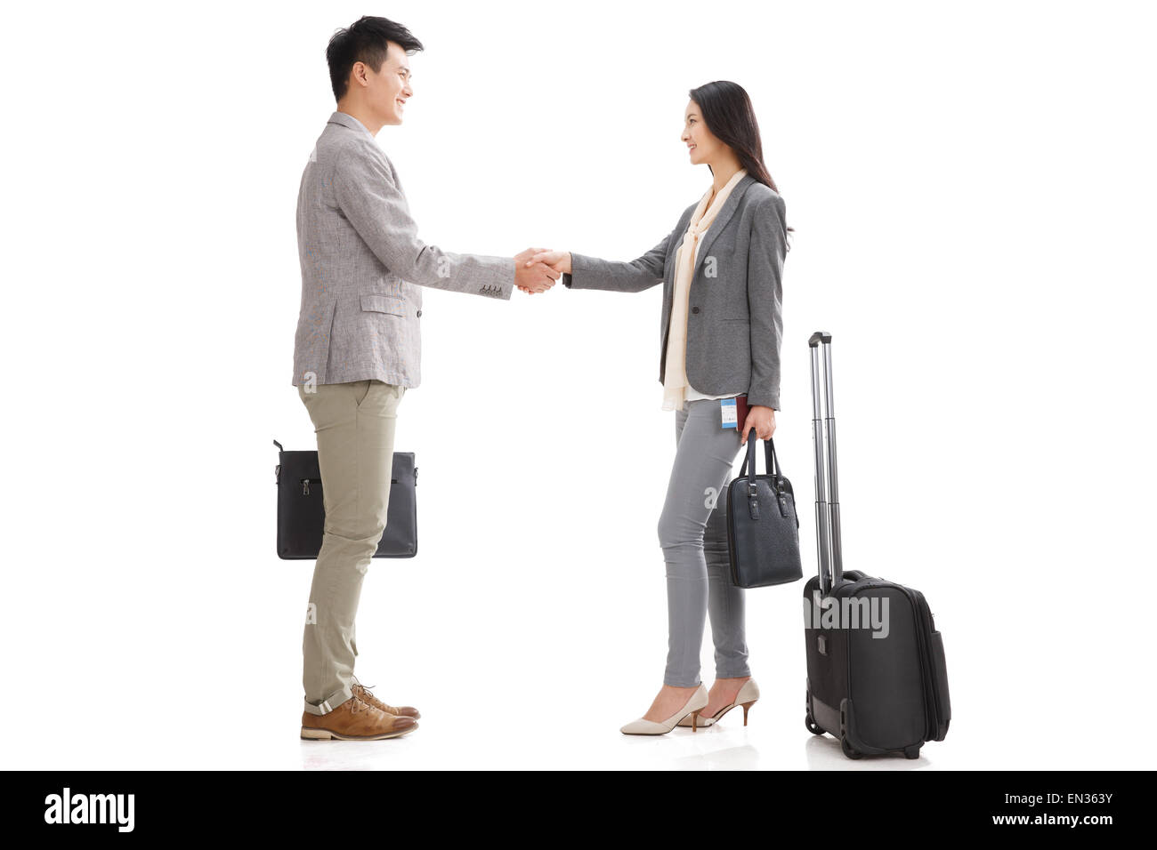 La coopération d'affaires jeunes Banque D'Images