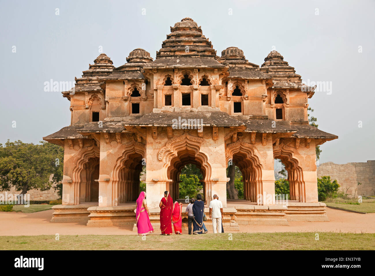 Lotus Mahal, Hampi, Karnataka, Inde Banque D'Images