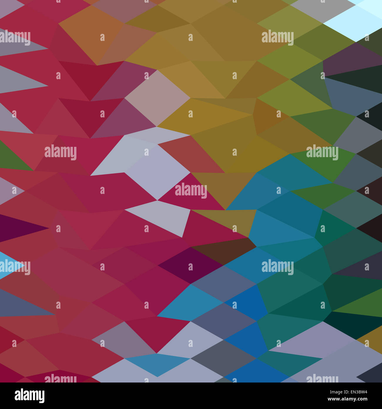 Illustration de style polygone faible résumé fond marron. Banque D'Images