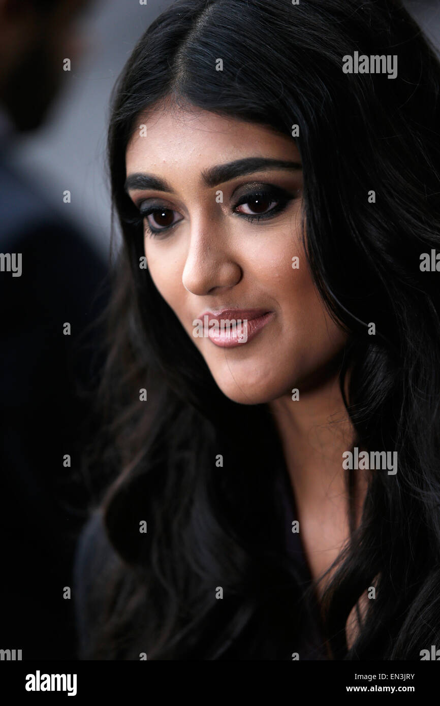 Neelam Gill est vu comme elle se présente à une cérémonie de remise de prix à Londres Avril 2015 Banque D'Images