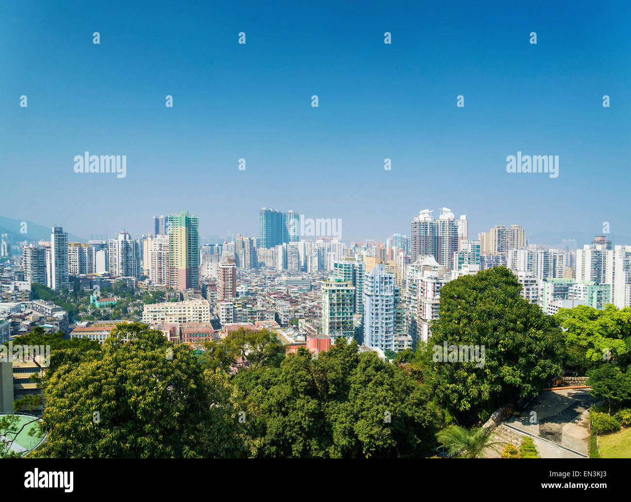 Vue du centre de Macao Macao blocs résidentiels en Chine Banque D'Images