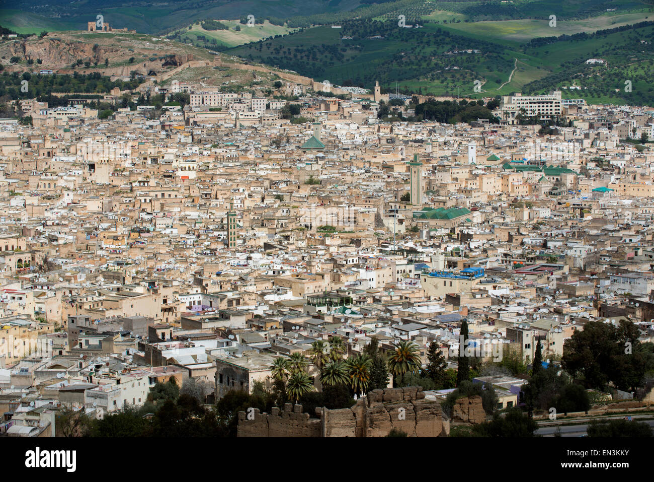 Médina de Fès, Maroc. UNESCO World Heritage Site. Plus de 9 000 ruelles et rues piétonnes, et pas de voitures autorisées. Banque D'Images