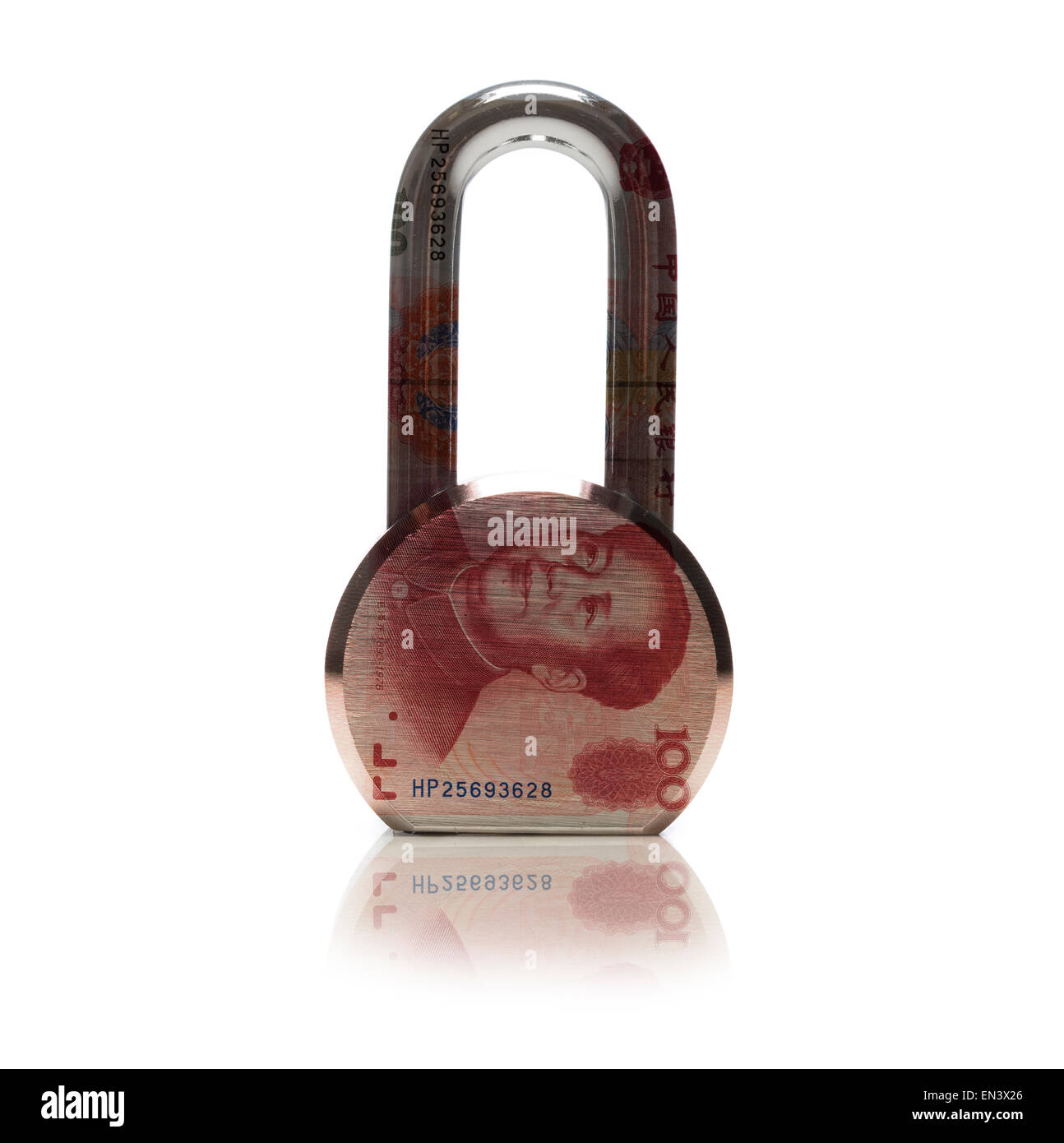 Yuan chinois bank note Banque D'Images