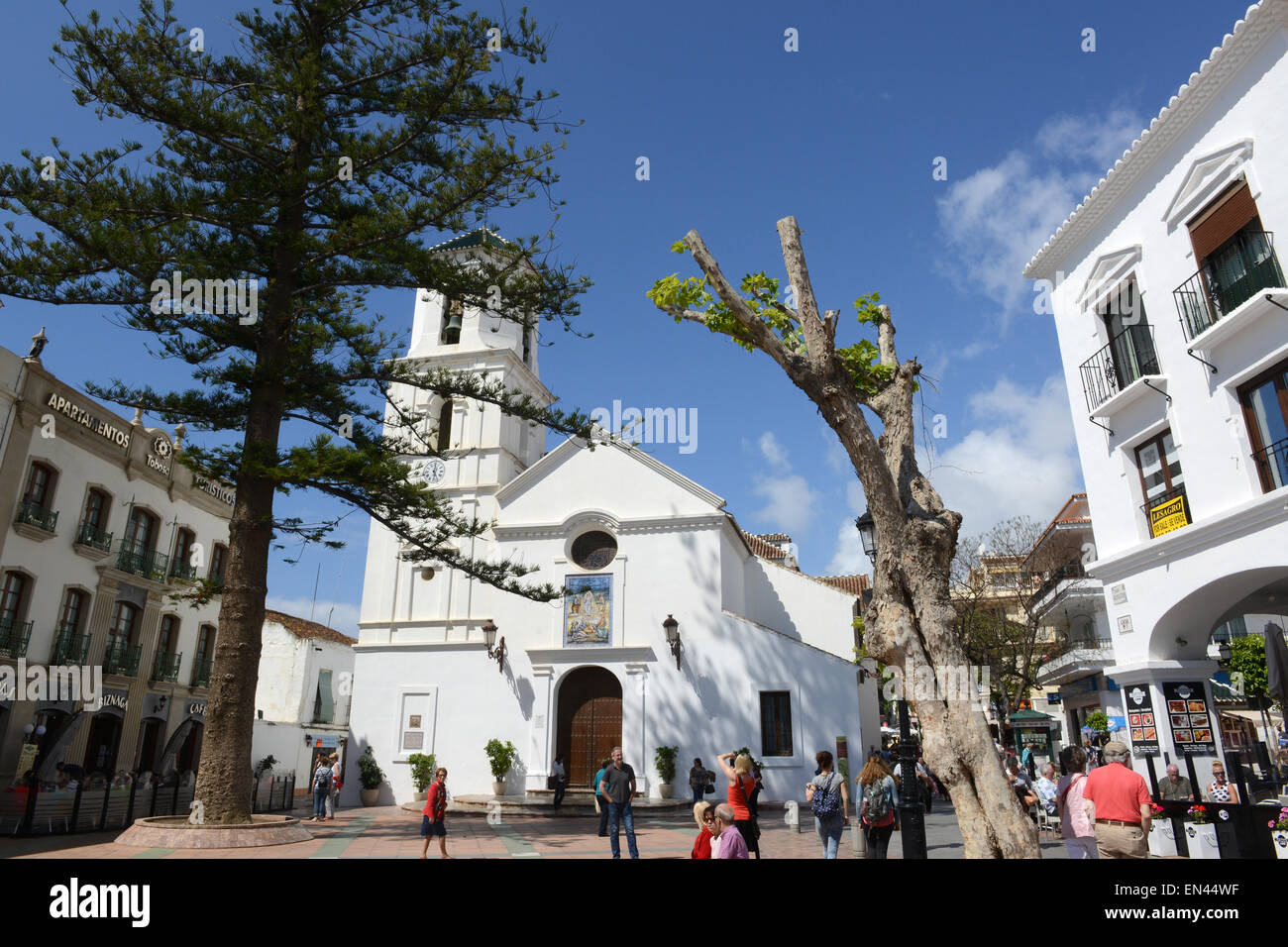 Nerja sur la Costa del Sol en Andalousie le sud de l'Espagne Banque D'Images