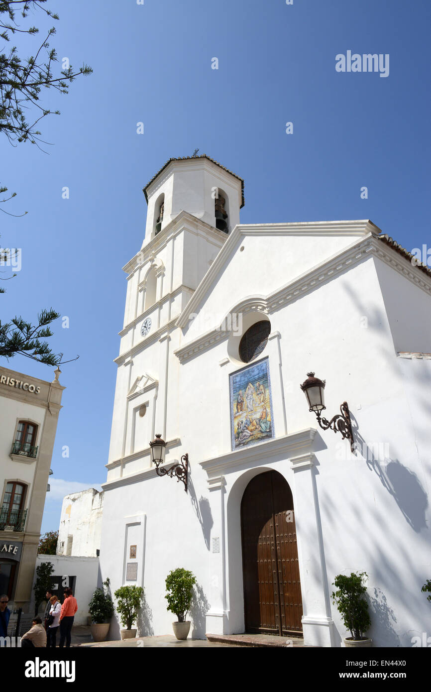 Nerja sur la Costa del Sol en Andalousie le sud de l'Espagne Banque D'Images