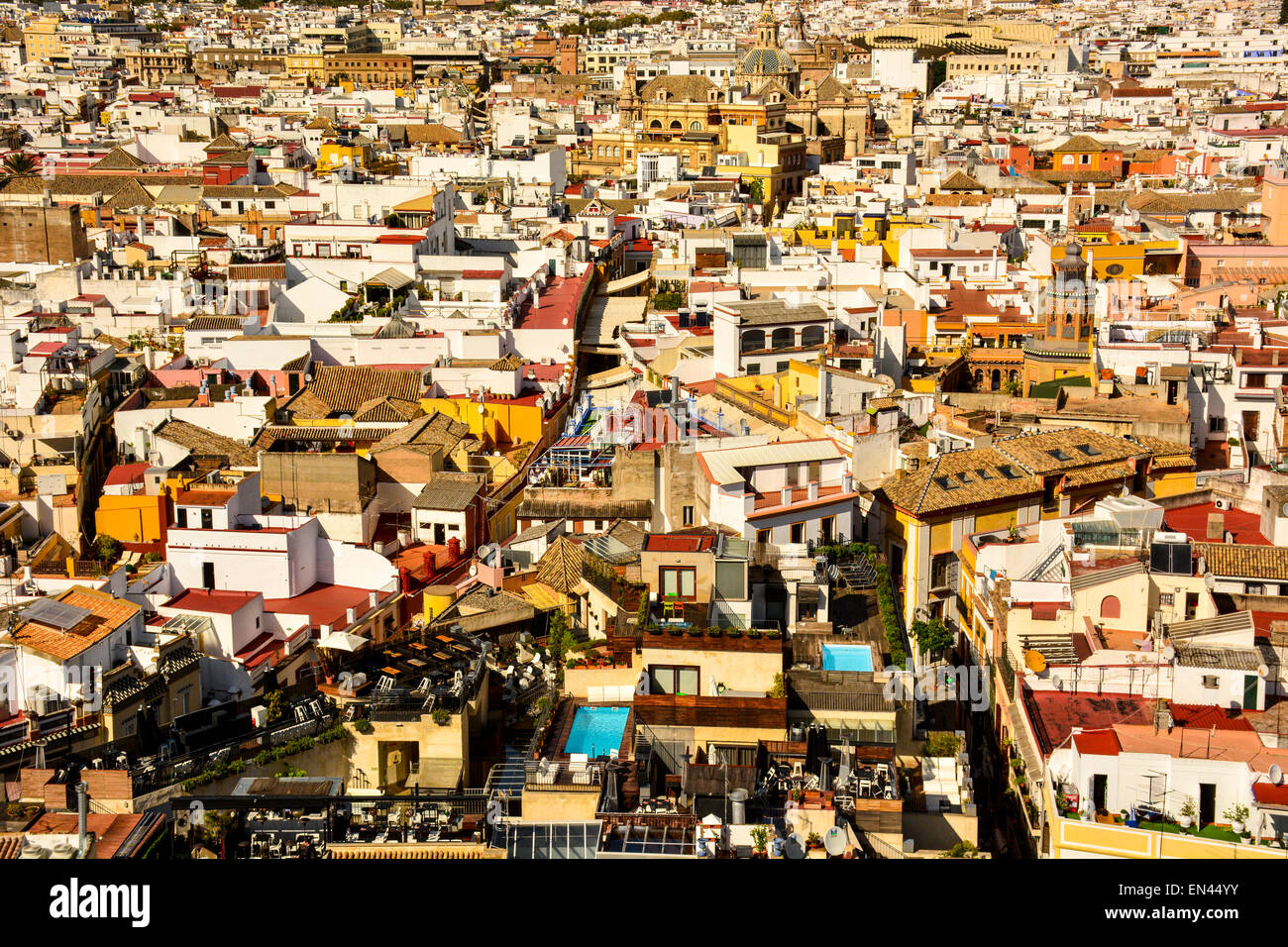 Vue panoramique de la ville de Séville, Espagne Banque D'Images