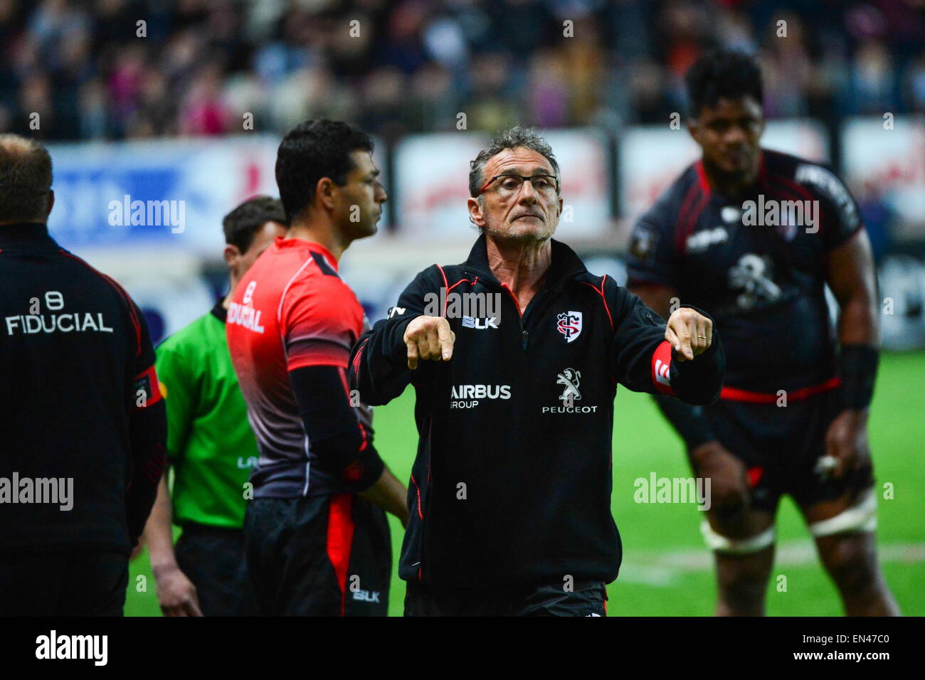 Guy Novès - 24.04.2015 - Stade Francais / Stade Toulousain - 23eme journée de Top 14.Photo : Dave Winter/Icon Sport Banque D'Images