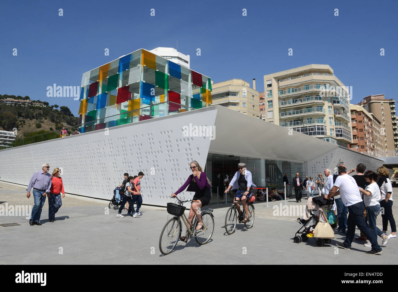 Malaga Costa del Sol Espagne Centre Pompidou Banque D'Images