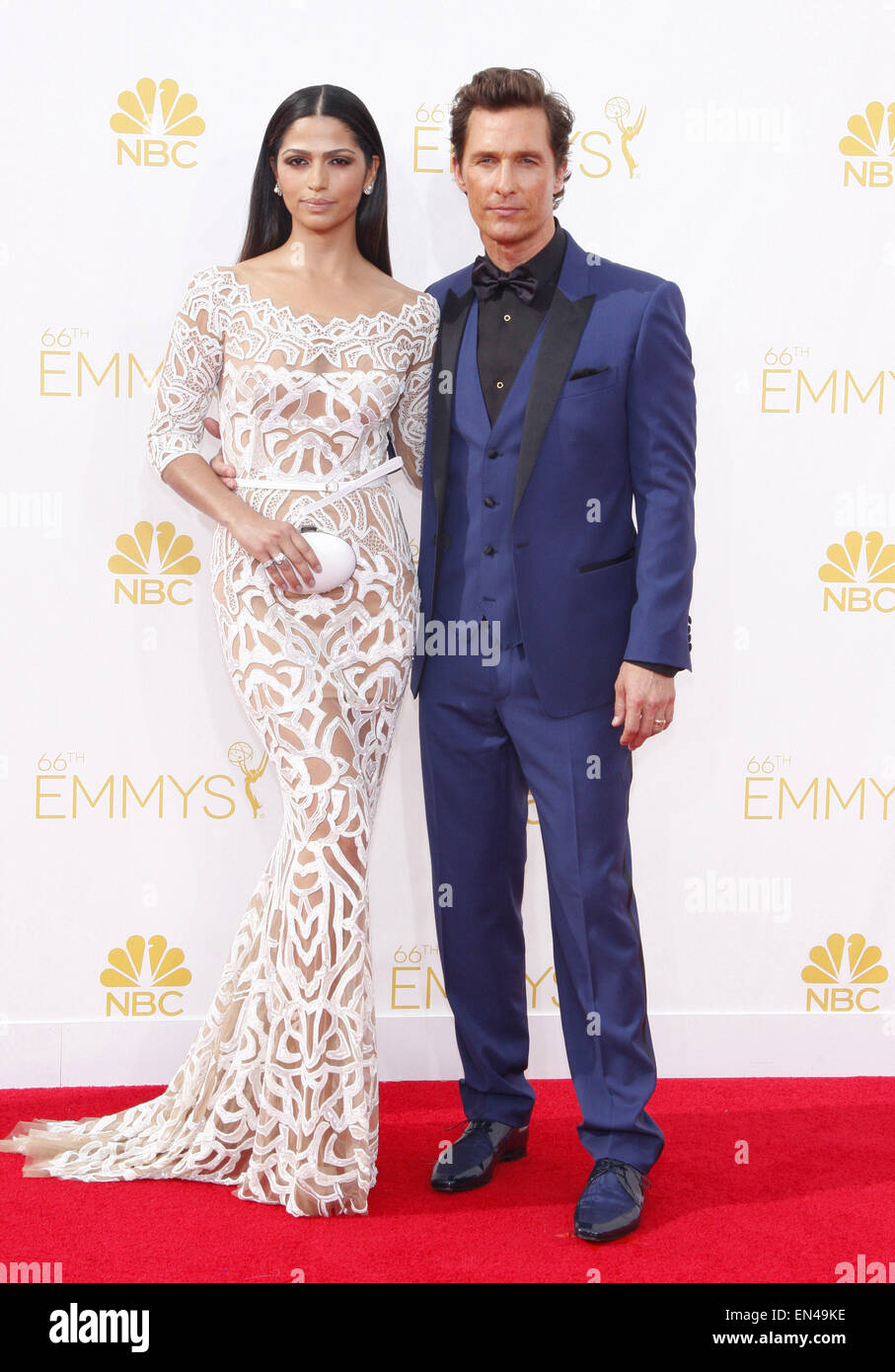 Camila Alves et Matthew McConaughey Banque D'Images