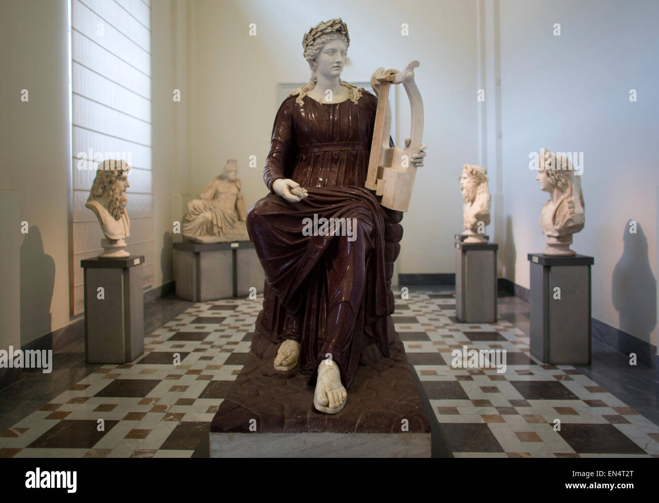 L'art romain ancien dans le Musée Archéologique National de Naples Banque D'Images