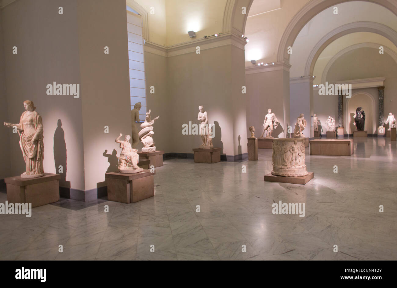 L'art romain ancien dans le Musée Archéologique National de Naples Banque D'Images