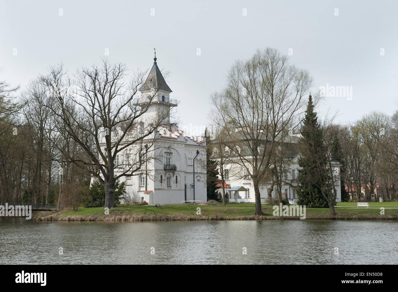 Château Radziejowice, Voïvodie de Mazovie, Pologne Banque D'Images