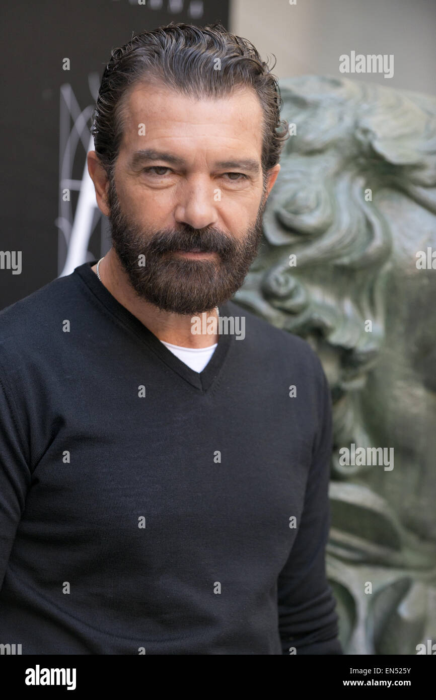 Antonio Banderas assiste à un photocall à Madrid. L'Académie du cinéma espagnol a présenté sa