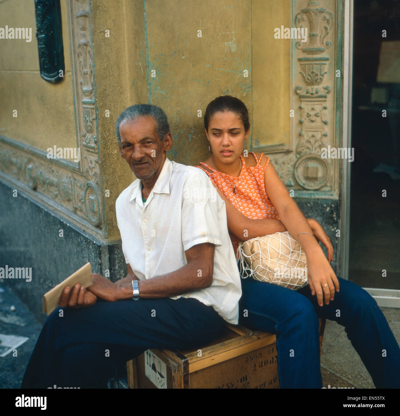 Eine Reise nach Havanna, Kuba 1980er Jahre. Un voyage à La Havane, Cuba des années 80. Banque D'Images