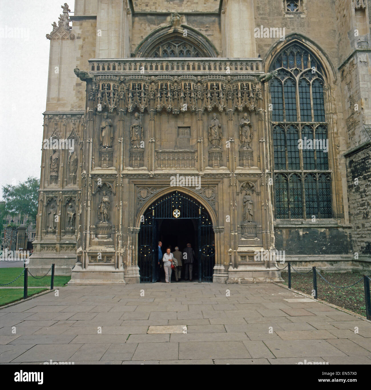 Kathedrale von Canterbury, Angleterre années 80 er Jahre. La Cathédrale de Christ Church, Canterbury, Angleterre des années 80. Banque D'Images
