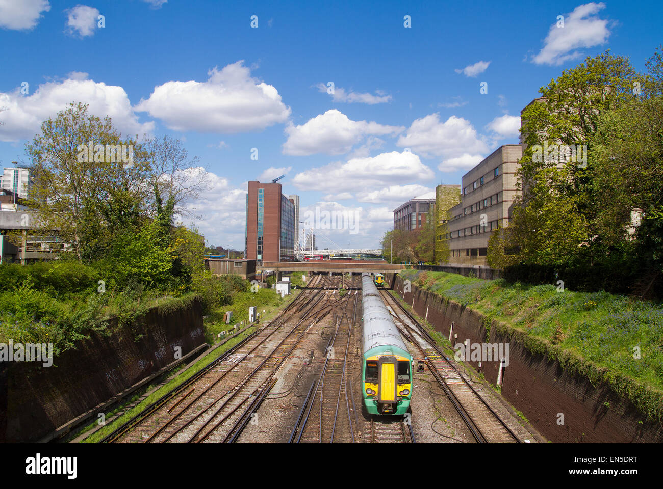 East Croydon Londres à Brighton train line Banque D'Images