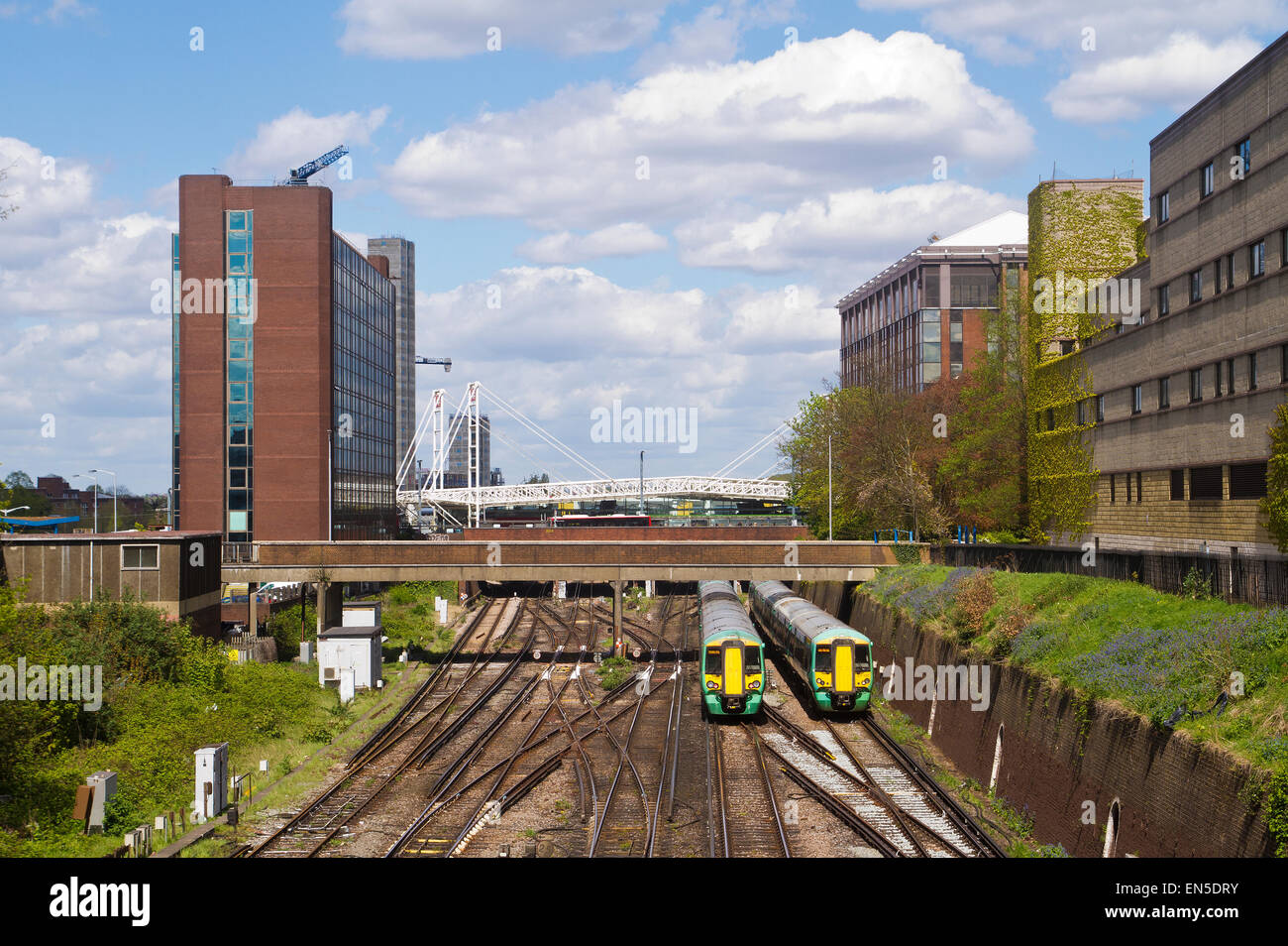 Londres à Brighton line à East Croydon Surrey Banque D'Images