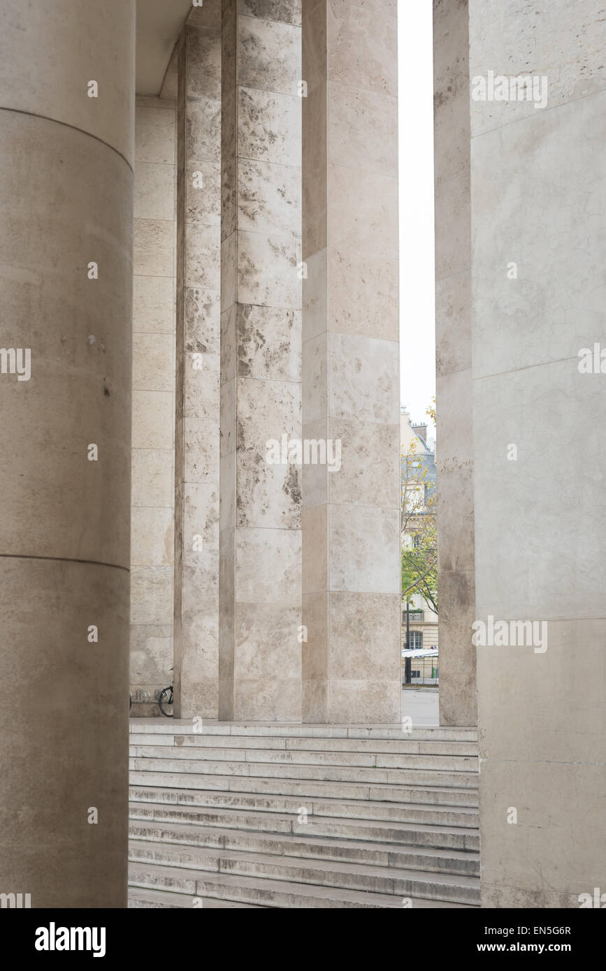 Palais de Tokyo Musée, à l'extérieur de l'architecture, Paris. Banque D'Images
