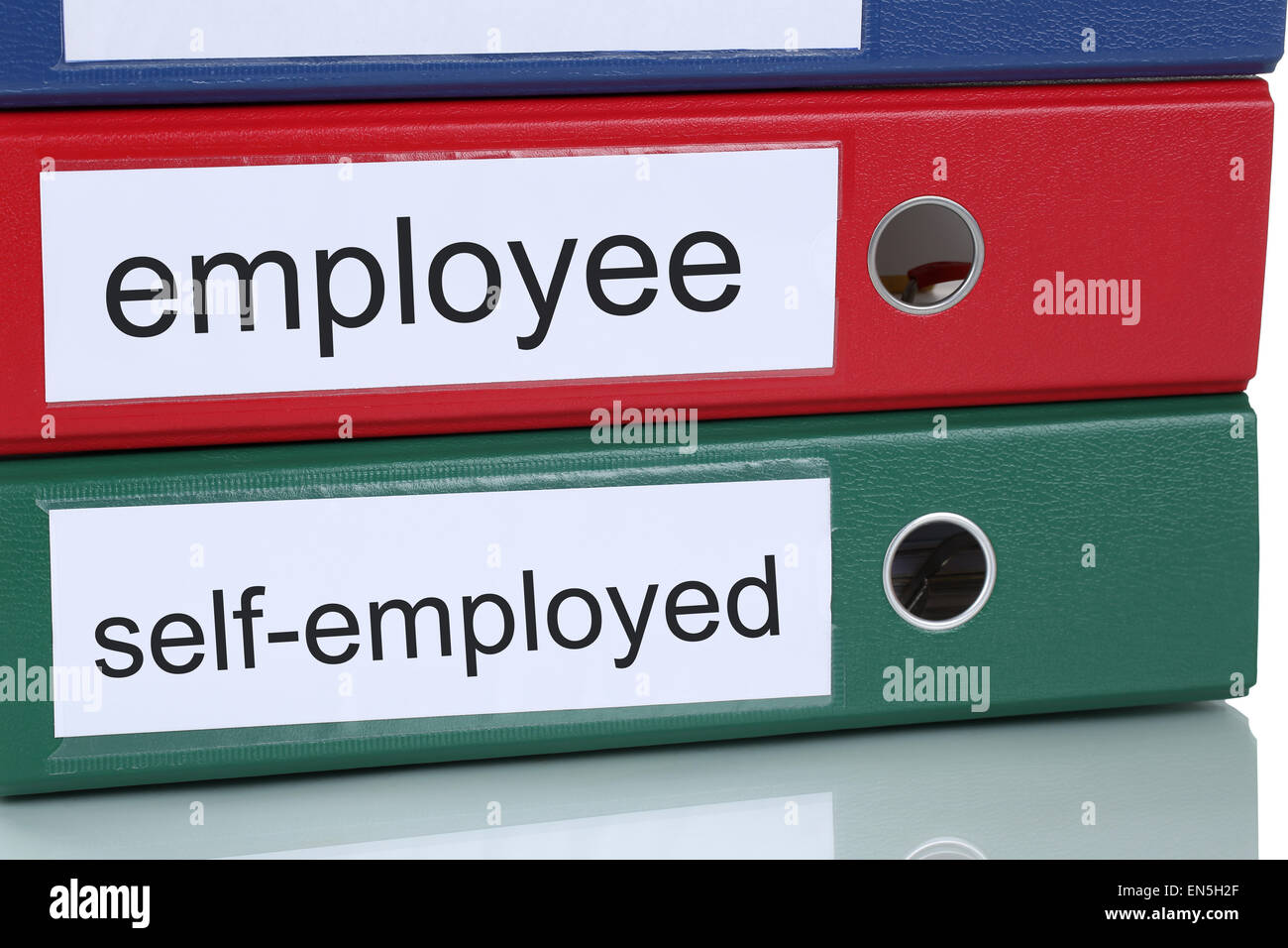 Employé ou travailleur indépendant… poste business concept in office Banque D'Images