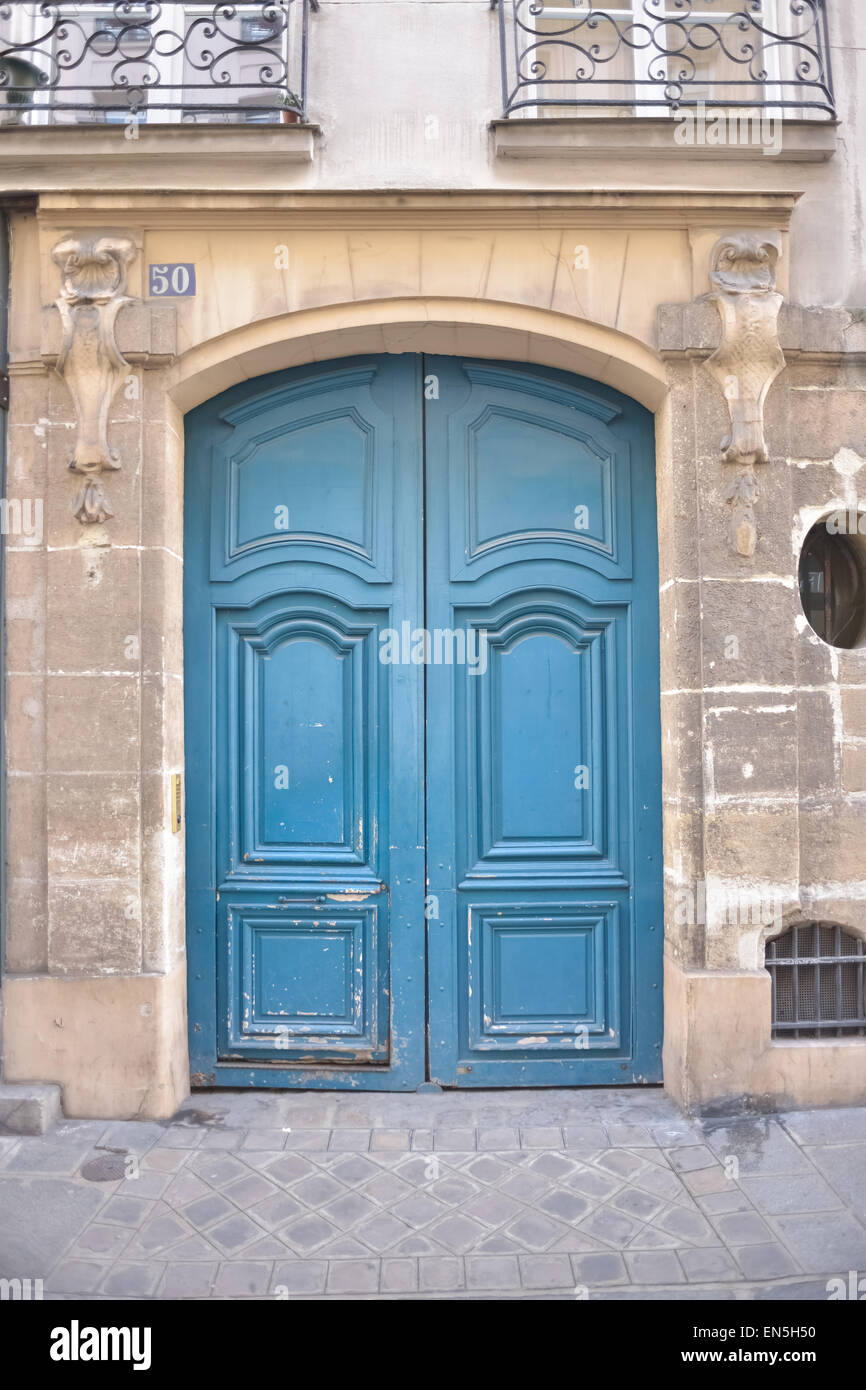 Le Marais pièces d'architecture, Paris, France. Banque D'Images