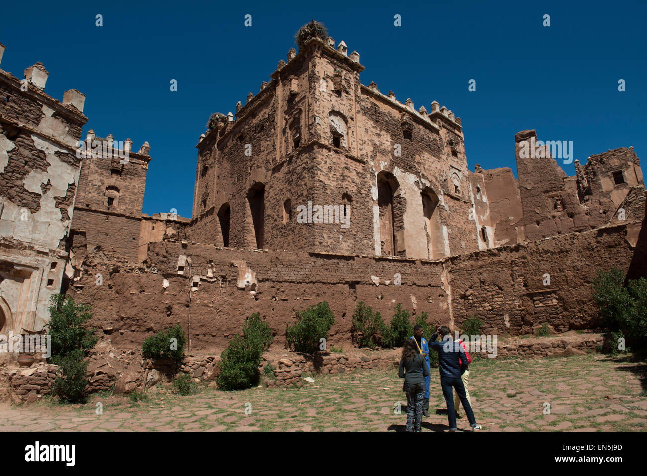Kasbah TELOUET, habité par la famille Glaoui Pacha de Marrakech jusqu'à 1956 Banque D'Images