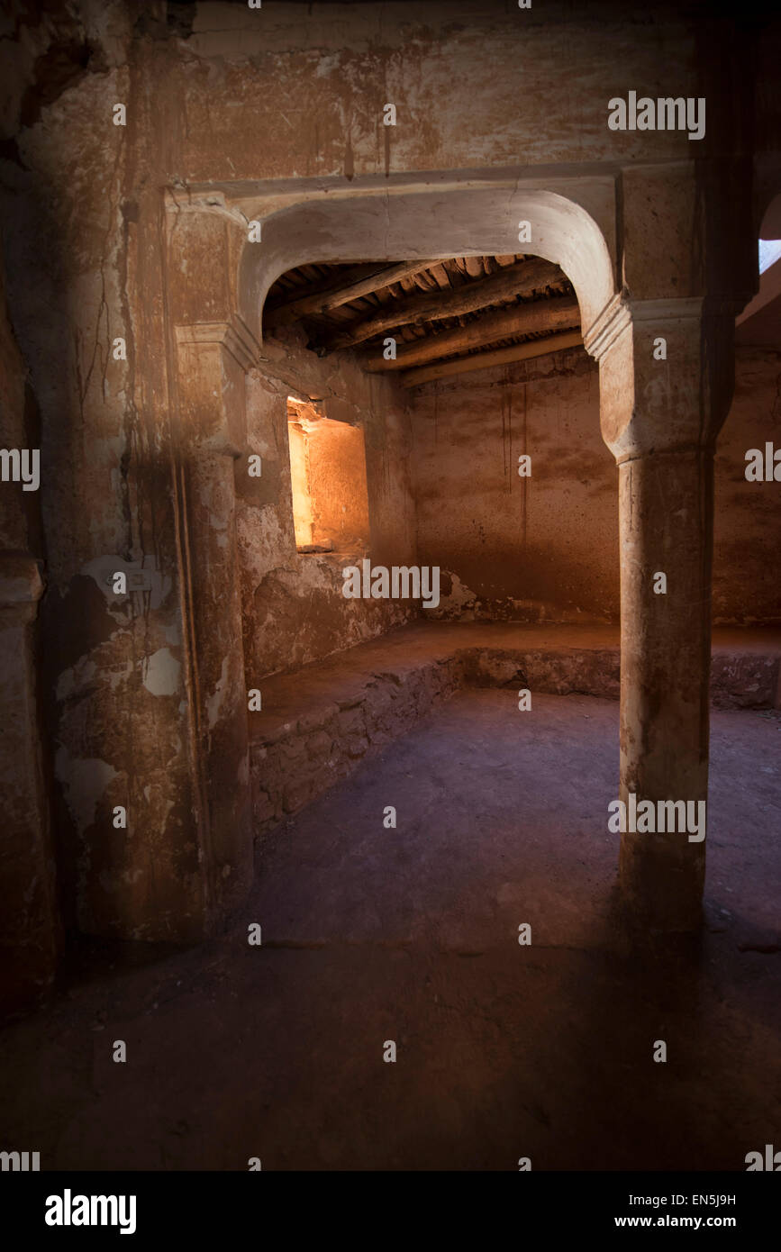 Kasbah TELOUET, habité par la famille Glaoui jusqu'en 1956. Pacha de Marrakech Banque D'Images