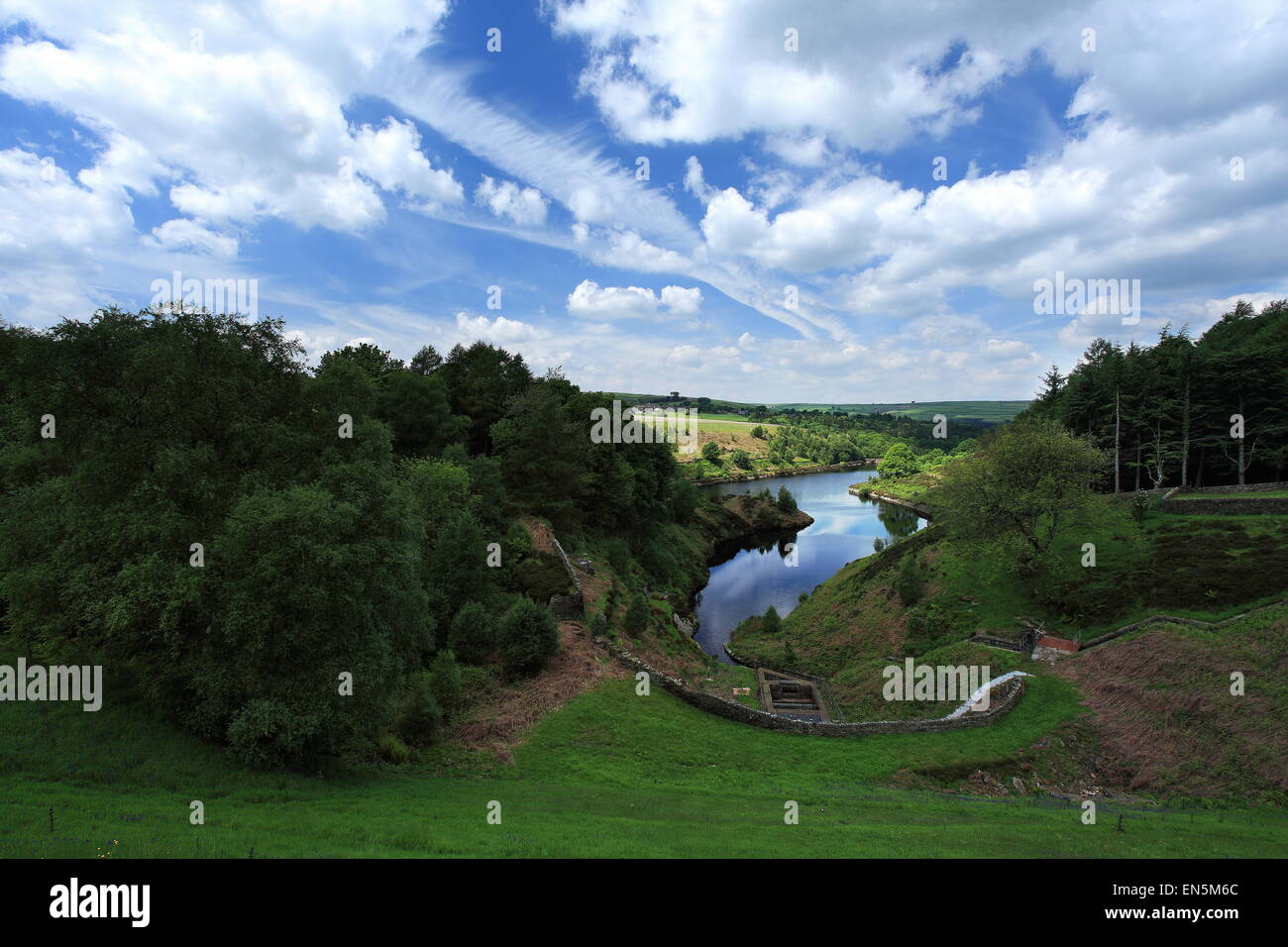 Réservoir dans le Yorkshire, UK Banque D'Images