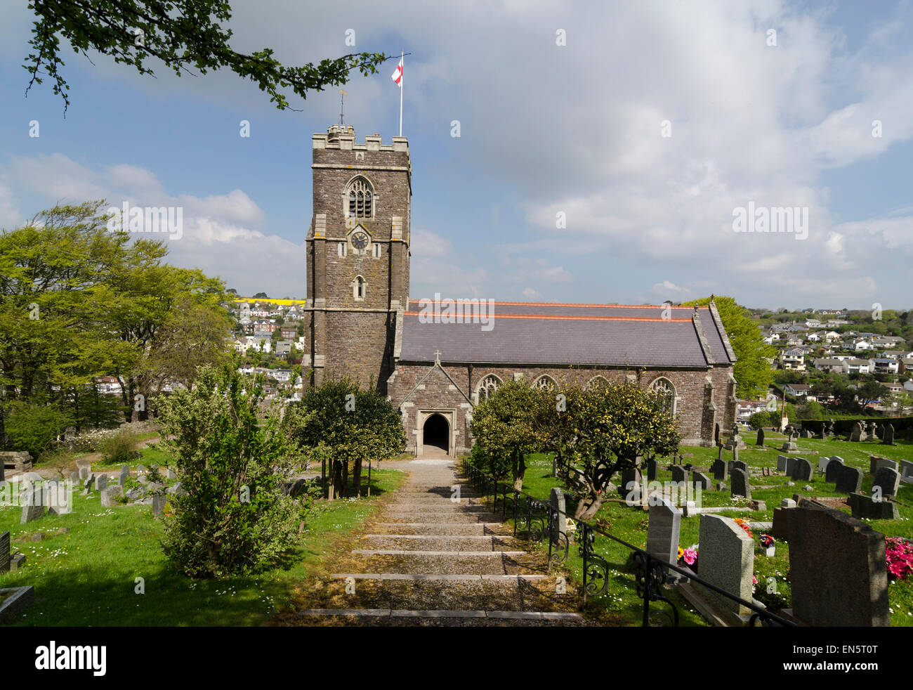 Église Saint-Pierre de Noss Mayo Banque D'Images