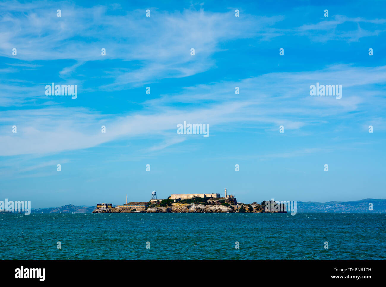 L'île d'Alcatraz à San Francisco, Californie Banque D'Images