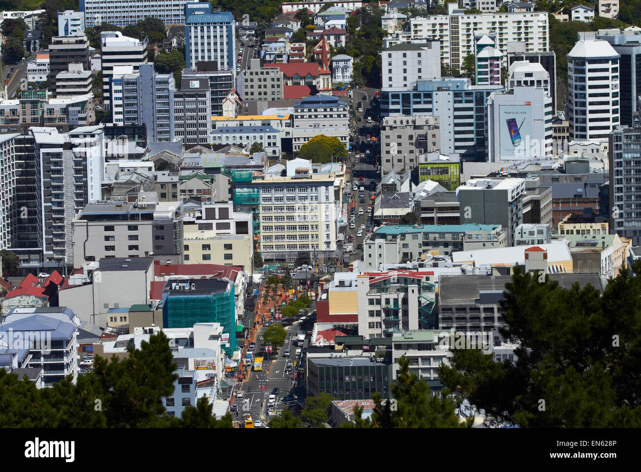 Courtenay Place, Wellington, Île du Nord, Nouvelle-Zélande Banque D'Images