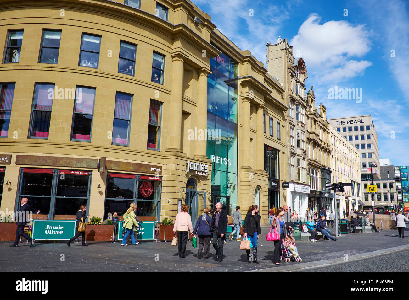 Afficher le long de Blackett Street London UK Banque D'Images