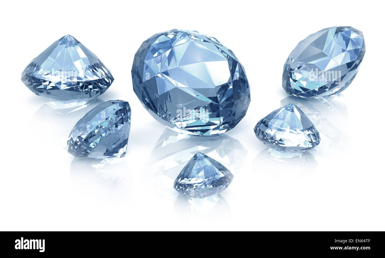 Diamants sertis, isolated on white Banque D'Images Diamants sertis, isolated on white Banque D'Images