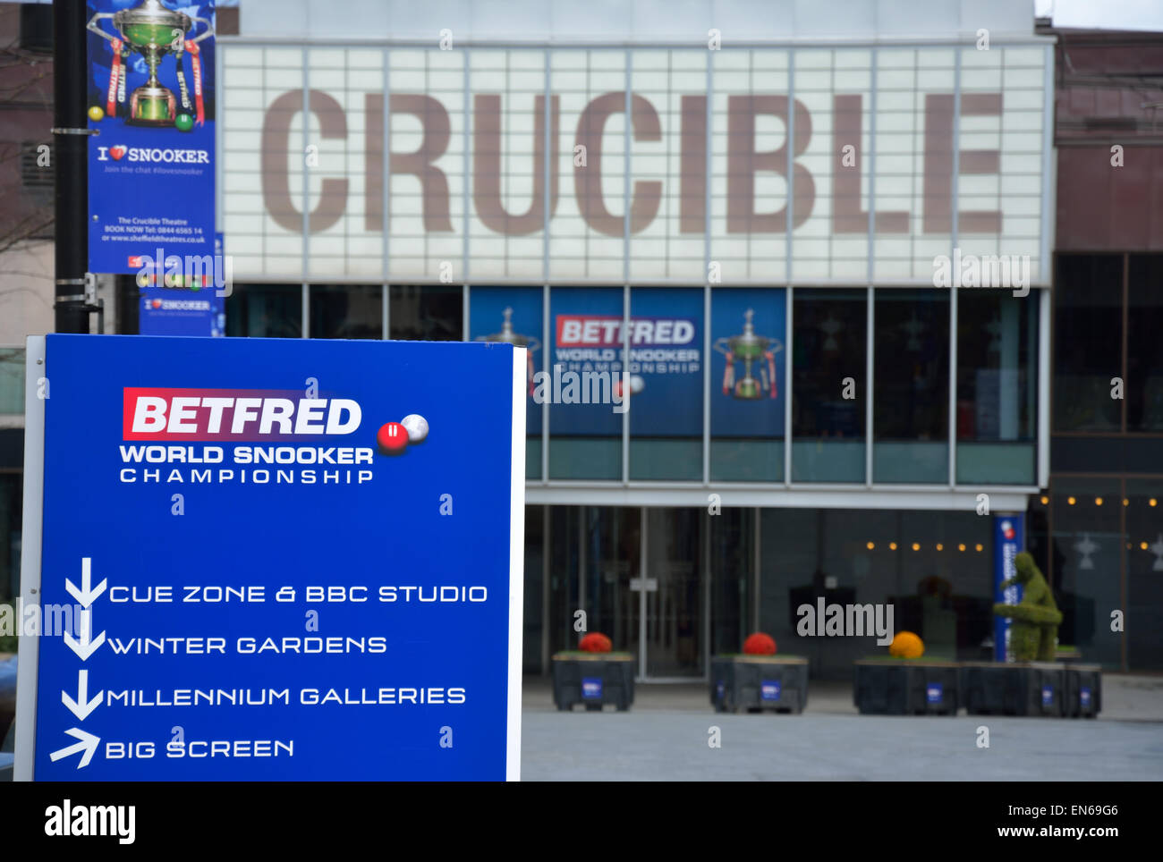 Théâtre Crucible Sheffield Banque D'Images