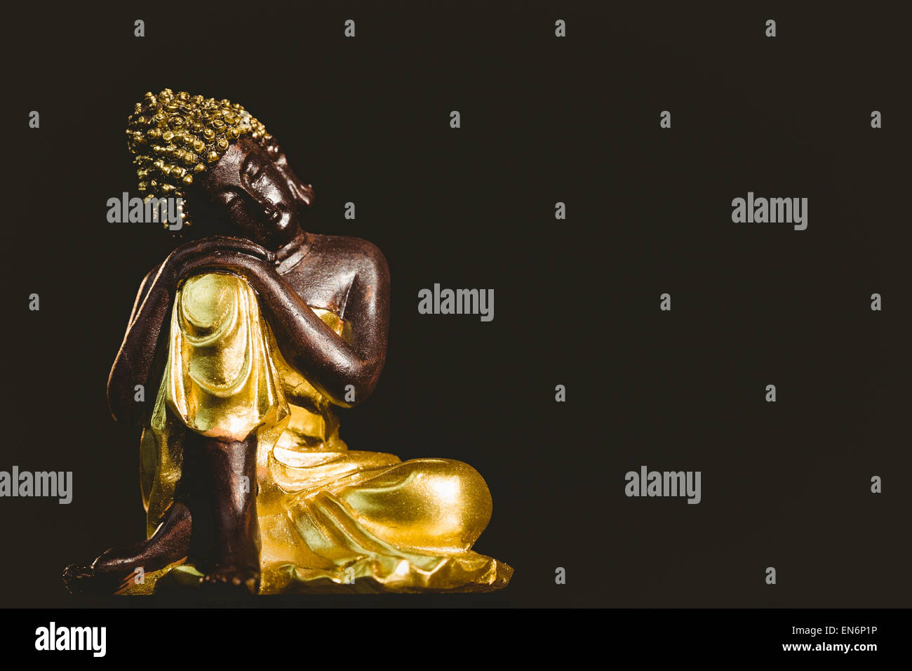 Statue de Bouddha en bois Banque D'Images