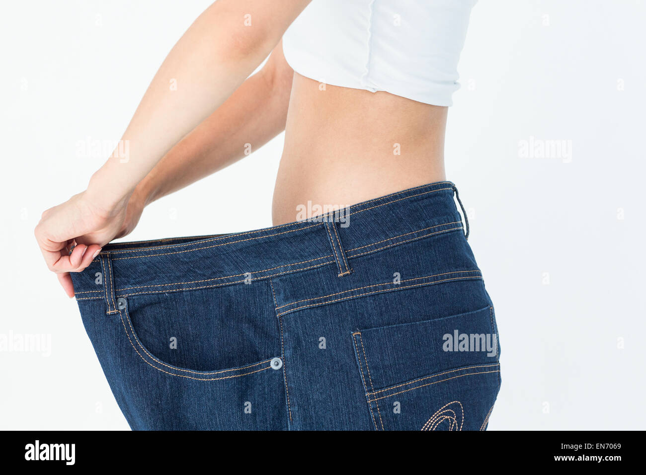 Femme gros ventre pantalon Banque de photographies et d'images à haute  résolution - Alamy