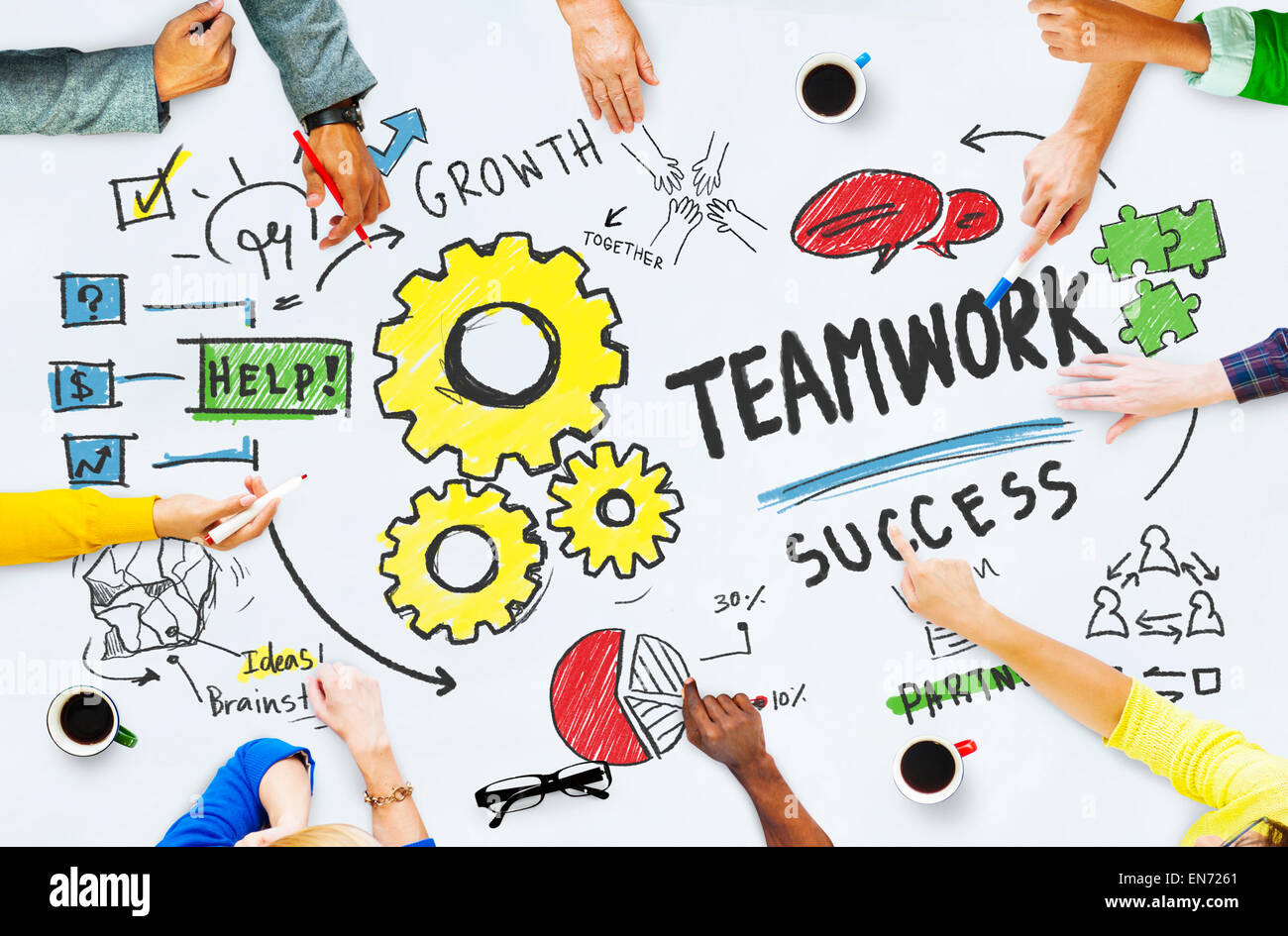 Le Travail D Equipe De L Equipe Reunion De Collaboration Office Concept De Reflexion Photo Stock Alamy Le Travail D Equipe De L Equipe Reunion De Collaboration Office Concept De Reflexion Photo Stock Alamy