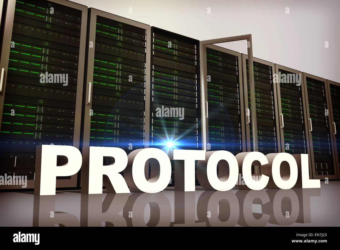 Image composite du protocole Banque D'Images