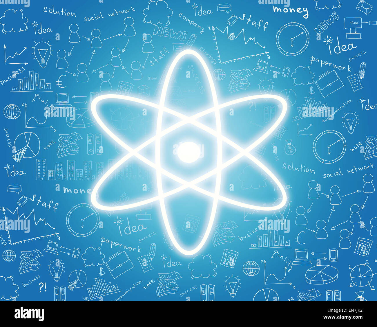 L'icône de l'énergie nucléaire Banque D'Images