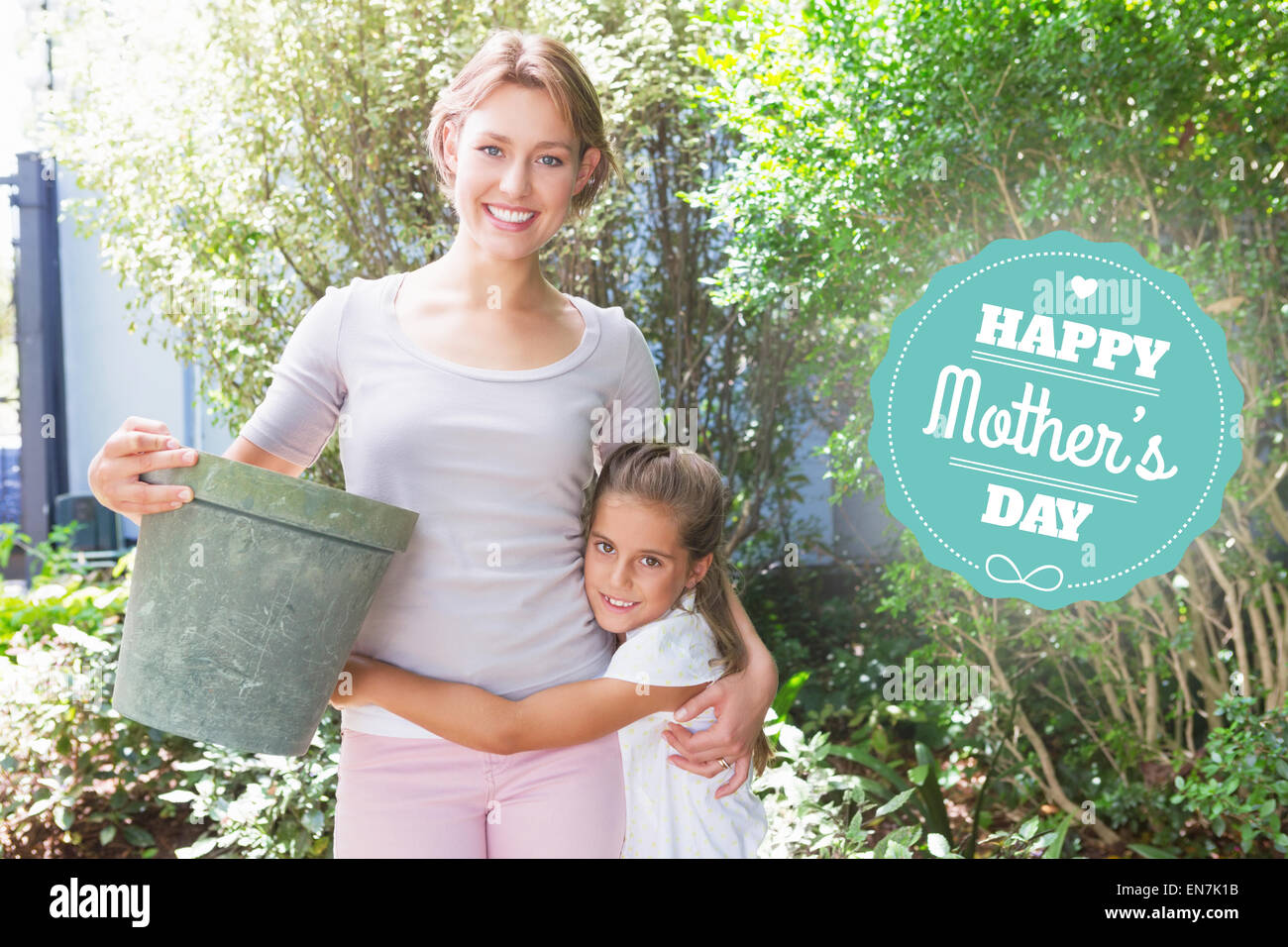 Image composite de l'accueil de jour de mères Banque D'Images