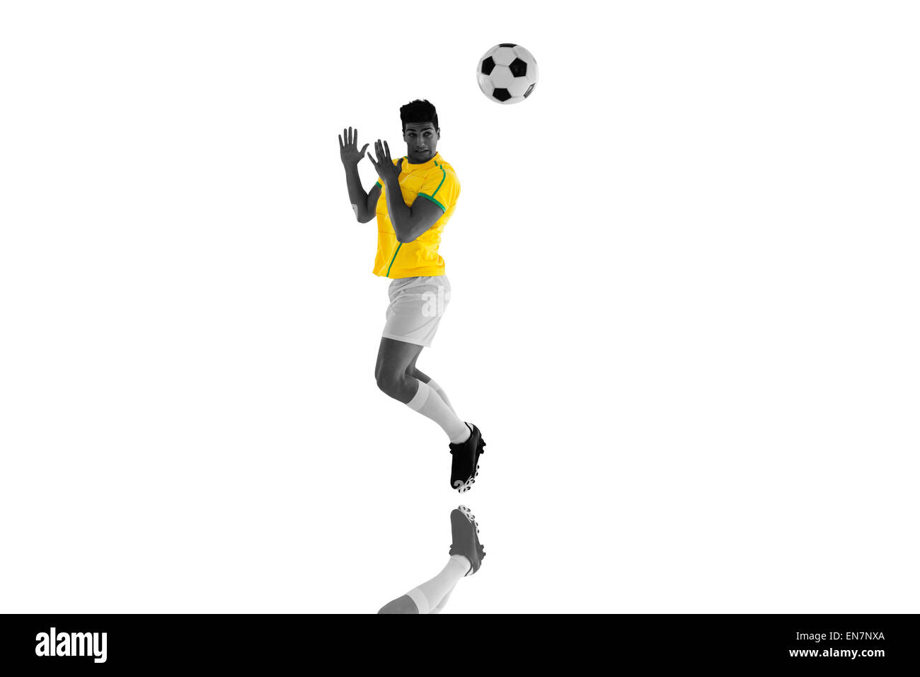 Image composite du joueur de football Banque D'Images