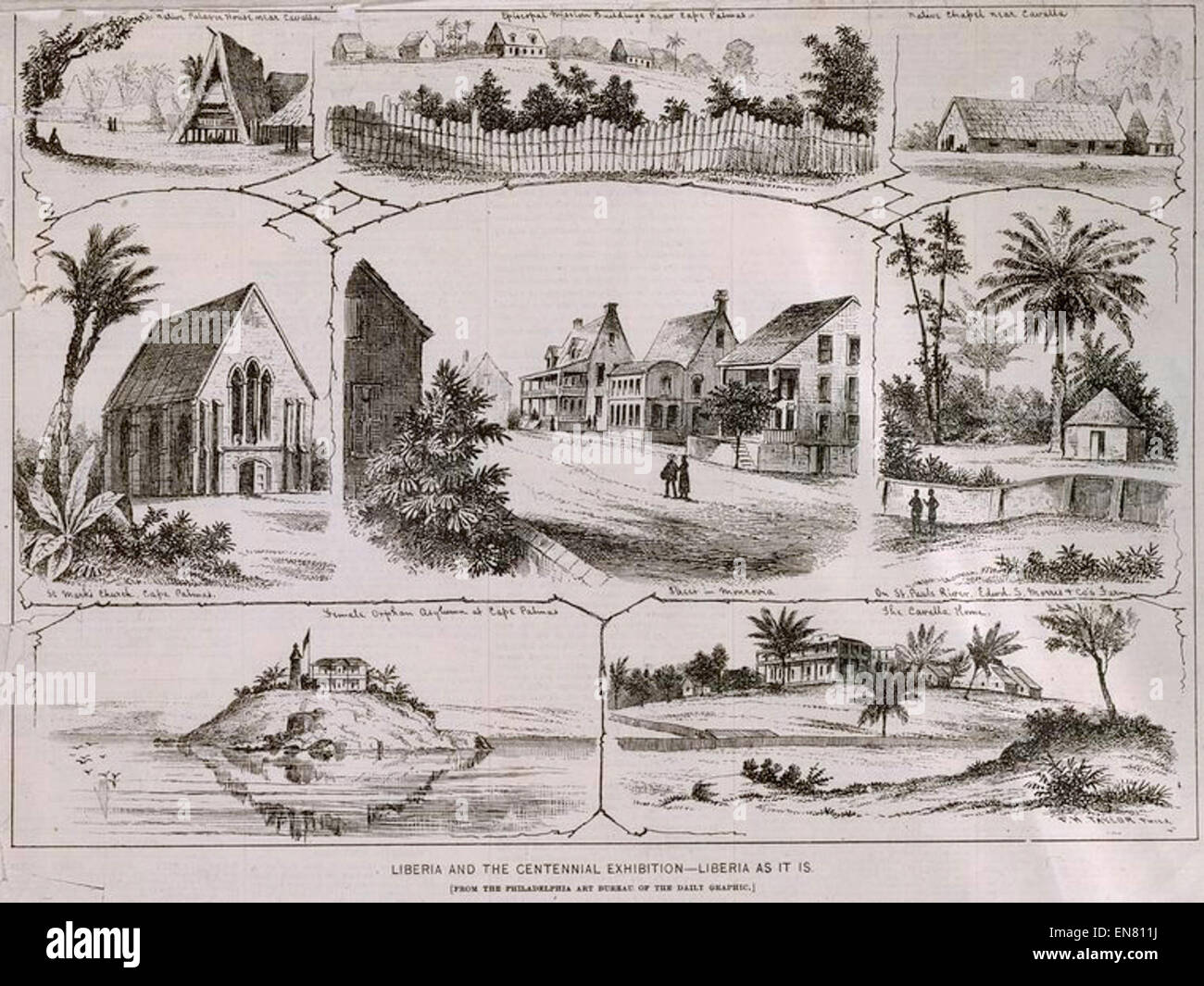 (1876) comme c'est le Libéria Banque D'Images
